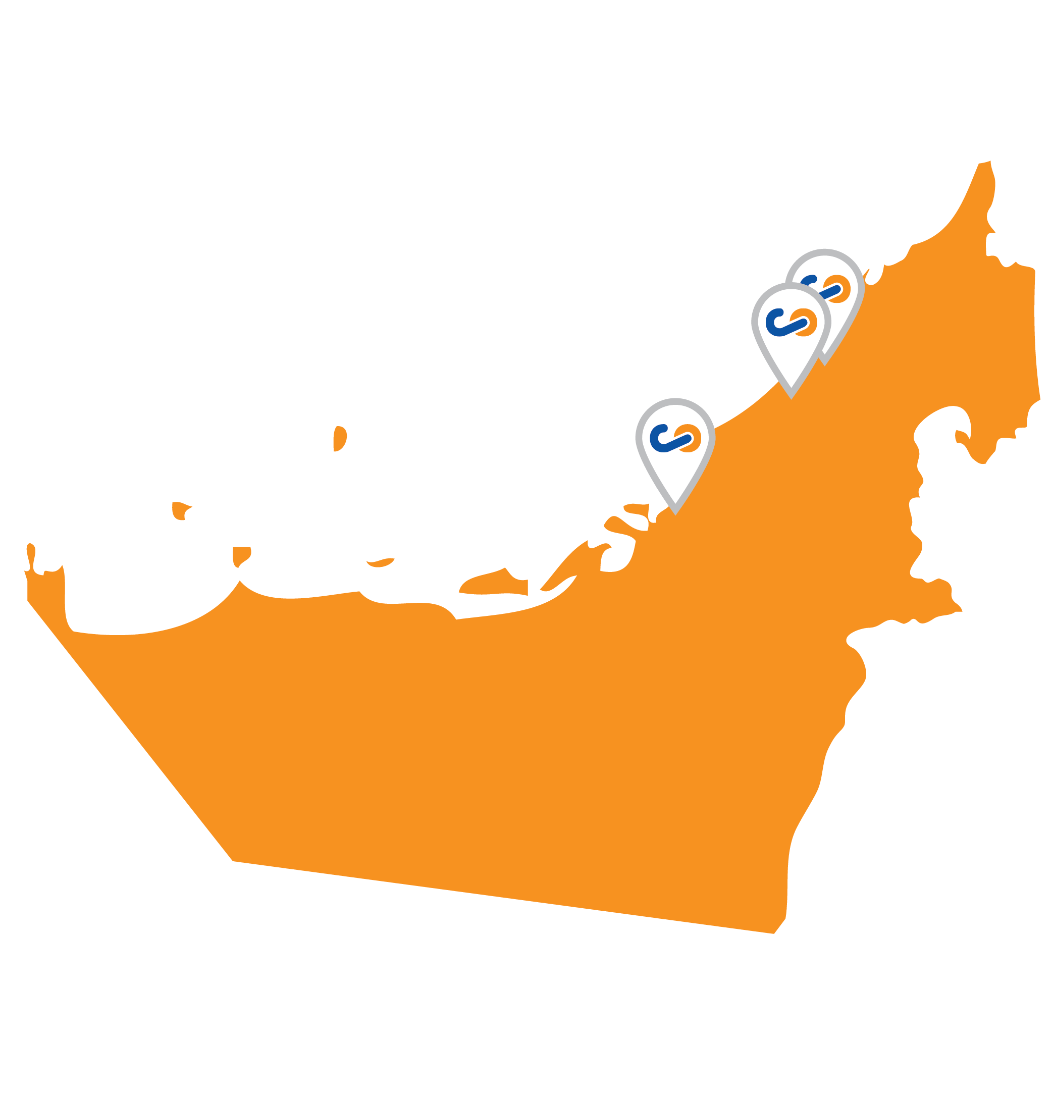 Country Map UAE